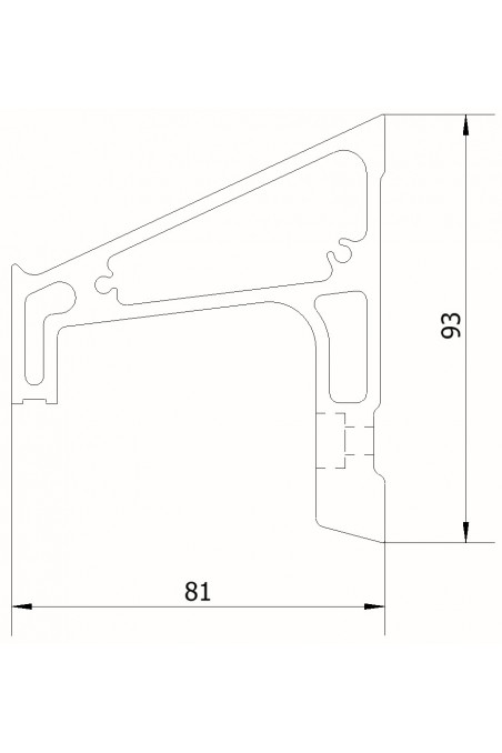 End caps for JBM Medical Equipment Rails, right side, JBM 100-01-07 by Jb Medico
