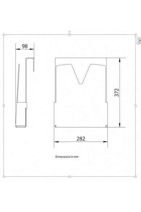 Hospital Journals holder in hard frosted plastic, JB 115-00-00 by JB Medico