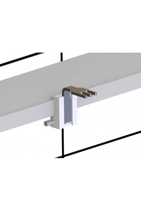 Soporte para mangueras, tubos, cánulas y sondas con guía para riel en T, aluminio, JB 292-00-00 by JB Medico