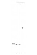 Columna en acero inoxidable Ø20 x 600 mm, JB 29-00-00 por JB Medico