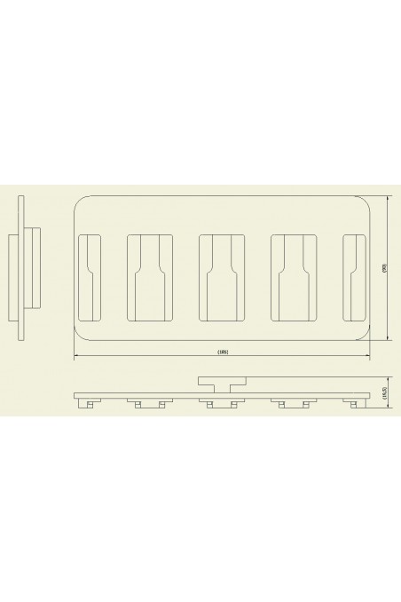 Transducerholder, 4 A-kanyler, Tryksæt. JB 289-00-00 af JB Medico