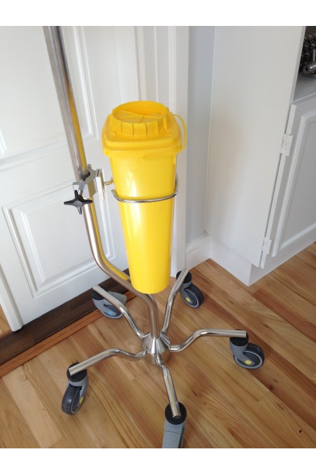 Soporte para contenedor ovalado de residuos punzocortantes, con apertura 133 x 133 mm, JB 159-00-00 by JB Medico