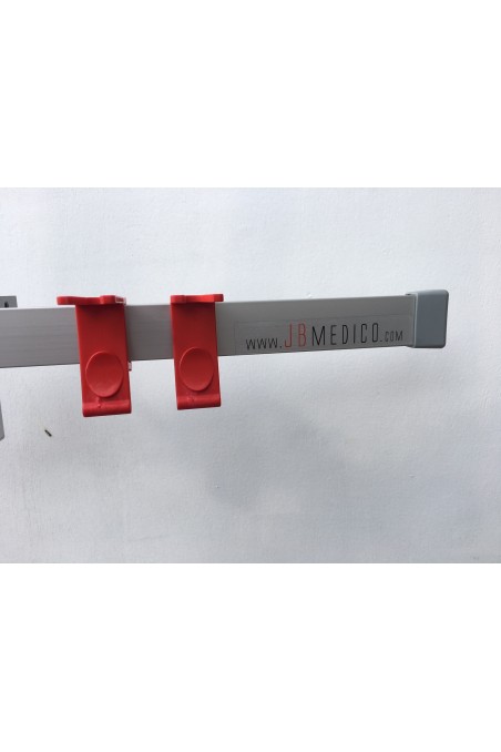 Tubing holder for 10x25mm EU DIN bedside rails. JB 600-10-25 by JB Medico