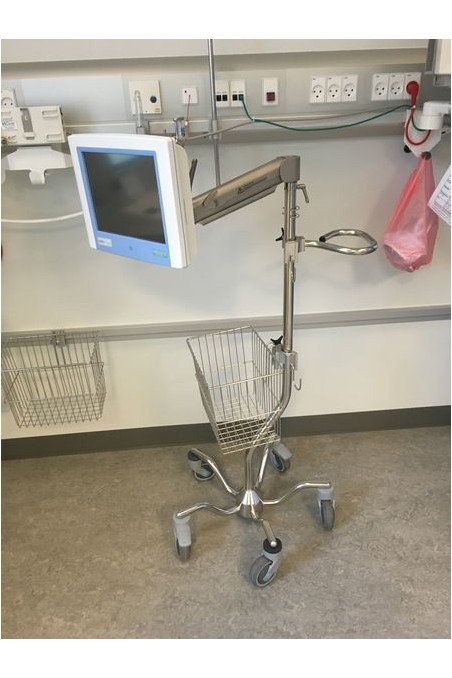 Gasarm 8-18 kg med håndgreb til udvendig låsning af højde positionen JB 21-00-15, af JB Medico