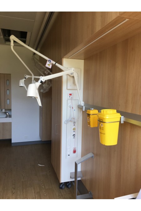 Slide clamp, wide model with one-ball clasp and Fixing device. JB 217-03-18 by JB Medico