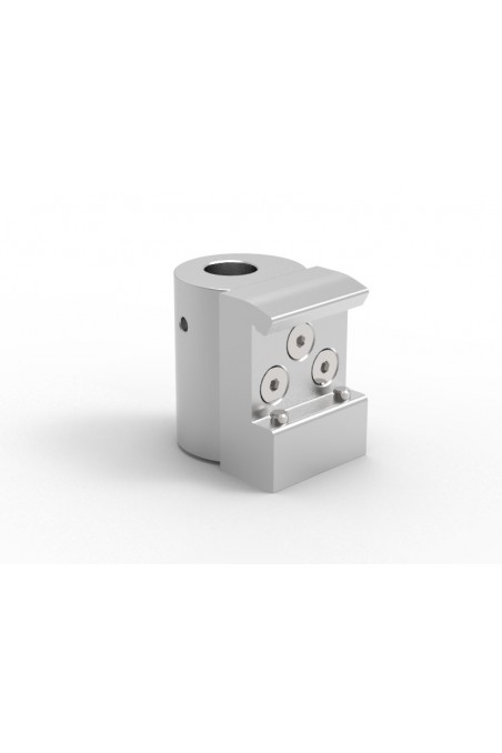 Slide clamp, half model, locked using two socket screws with fixing device, Ø18 mm hole. JB 216-03-18 by JB Medico