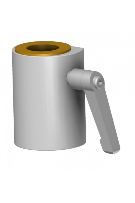 Kulisseklo, bred model, 2 kuglelåse, adapterbeslag, messingbøsning & Ø20 mm hul. JB 144-03-20 af JB Medico