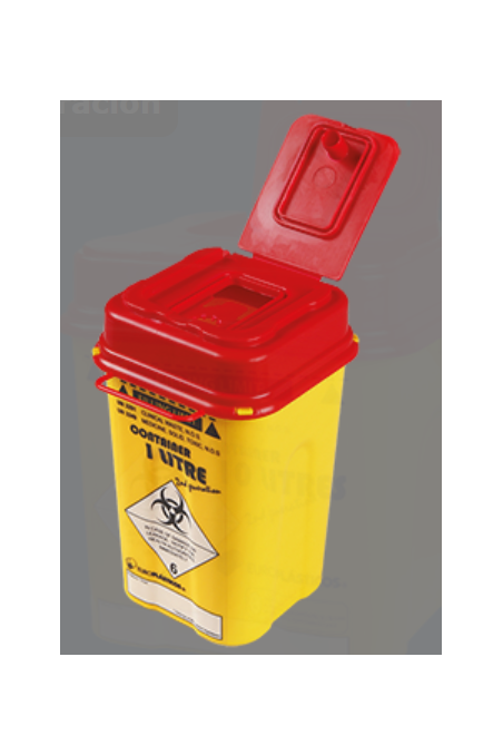 Soporte para contenedor cuadrado de residuos punzocortantes, con apertura de 96x96 mm. JB 170-00-00 por JB Medico