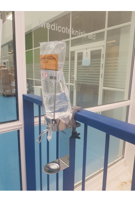 Dispenser, 6 cm arm, drip tray and adapter bracket for 1-litre bags, JB 98-213-102 by JB Medico