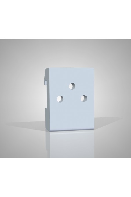 Rail Clamp, half model, locked with two socket screws, 3 pieces. countersunk Ø6.6mm holes, JB 045-03-00 by JB Medico