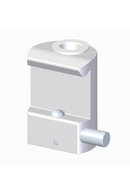 Kulisseklo, smal model, med kuglelås og Ø18mm hul, Ø13mm plastbøsning. JB 126-00-13 af JB Medico