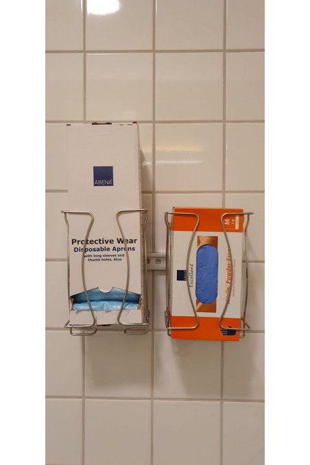 Glove and Wet Wipe Holdere, Stainless Steel, JB 800-00-00 by