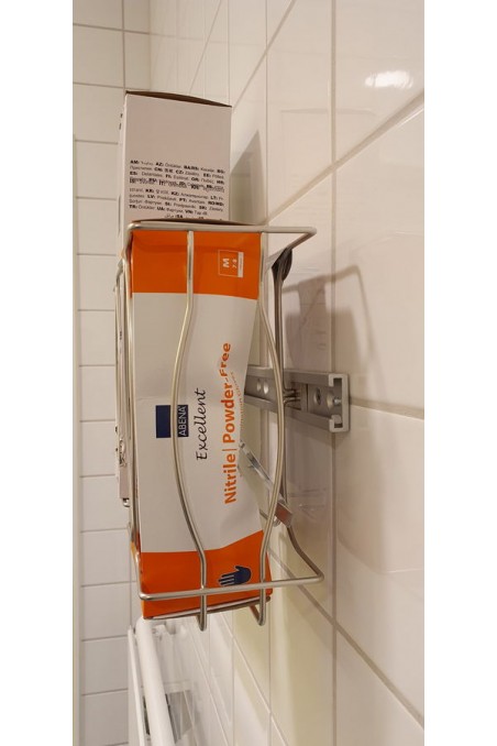 Handske, Wet Wipe & Mundbinds kasseholder, rustfast fjedertr