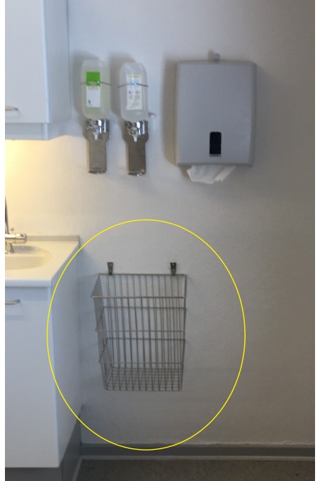 Wall brackets for a 25 L wire basket. JB 281-00-00 by JB Medico