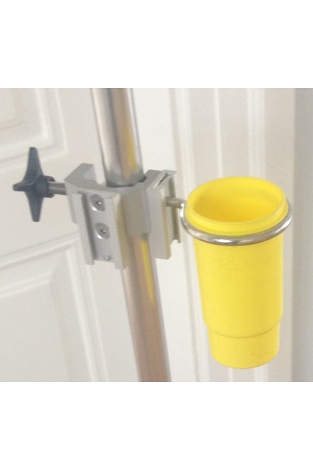 Soporte para contenedor redondo de residuos punzocortantes, con apertura de Ø73 mm, JB 150-00-00 by JB Medico