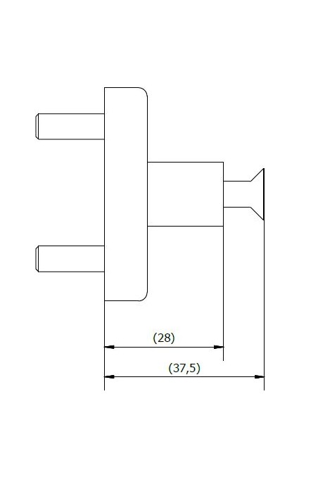 Soporte de pared o de equipos médicos en acero inoxidable, JB 286-00-00 por JB Medico
