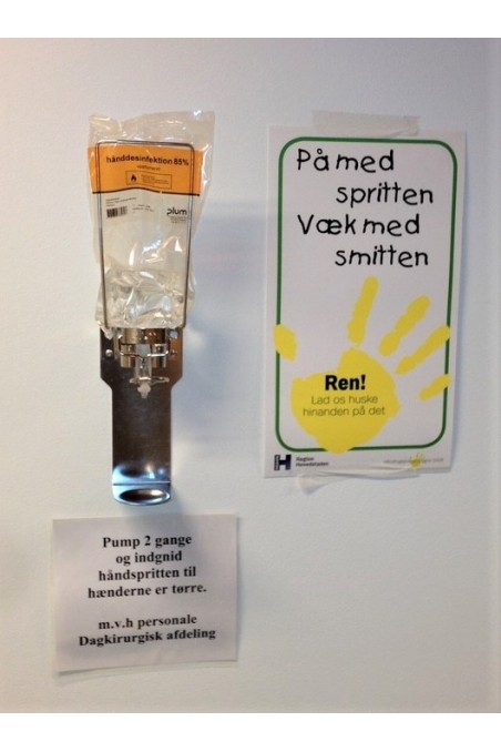 CombiPlum tråddispensere, 1 liter pose, 14 cm arm, rustfrit stål, Albuebetjent,  JB 42-79-00, af JB Medico