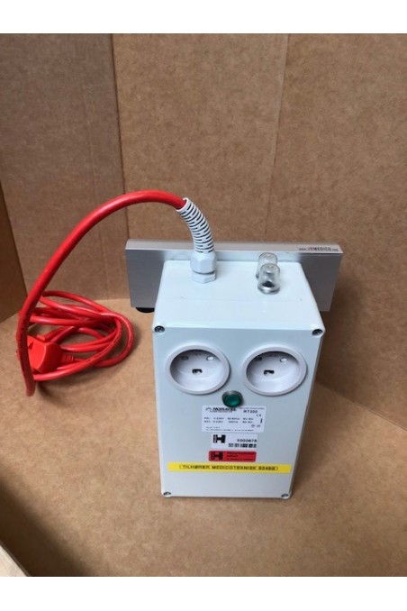 Danish hospital power cord 0,5 m, red. 1210715 by JB Medico