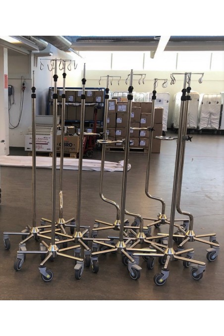 IV Pole “Small”, One Hand telescopic solution.  JB 306-2-317-211 by JB Medico