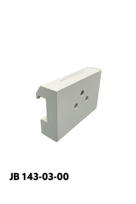 Rail Clamp, wide model, locked using two socket screws with three pcs. countersunk Ø6,6mm holes. JB 143-03-00 by JB Medico