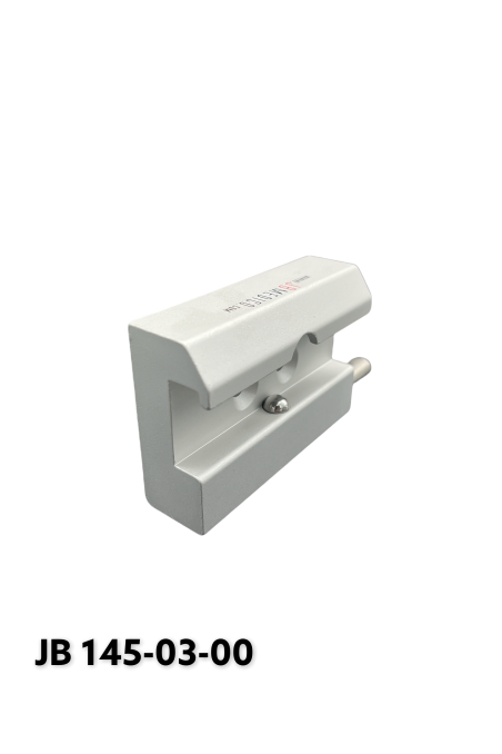 Slide clamp, a wide model with one ball clasp and three pcs. countersunk Ø6,6mm holes. JB 145-03-00 by JB Medico