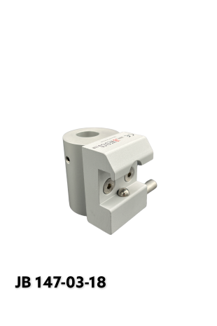 Slide clamp half model, locked using one ball claps with fixing device, Ø18 mm hole. JB 147-03-18 by JB Medico
