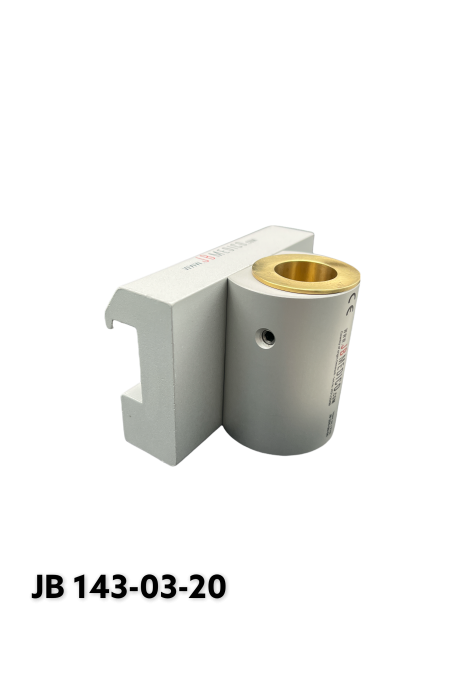 Kulisseklo, bred model, låses med 2 pinolskruer, adapterbeslag, messingbøsning & Ø20 mm. hul,  JB 143-03-20 af JB Medico