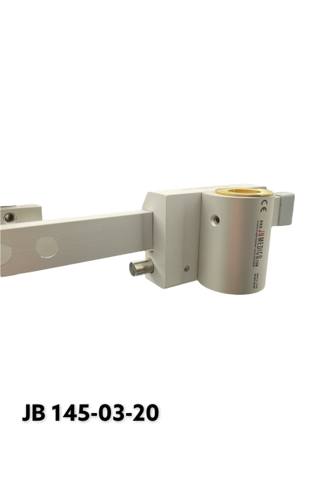 Slide clamp, a wide model with a one-ball clasp with fixing device and brass bush, Ø20 mm hole. JB 145-03-20 by JB Medico