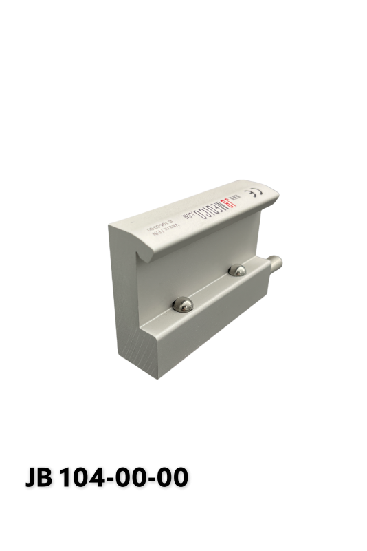 Abrazadera de riel, modelo ancho, bloqueada con dos cierres de bola JB 104-00-00 por JB Medico