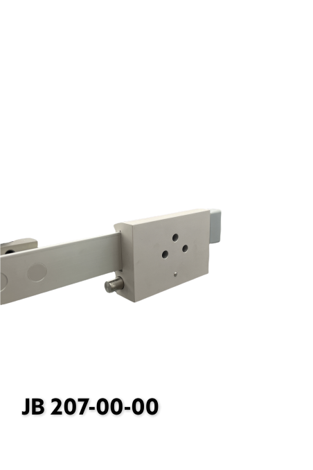 Slide clamp, wide model, locked with two ball locks. JB 207-00-00, by JB Medico