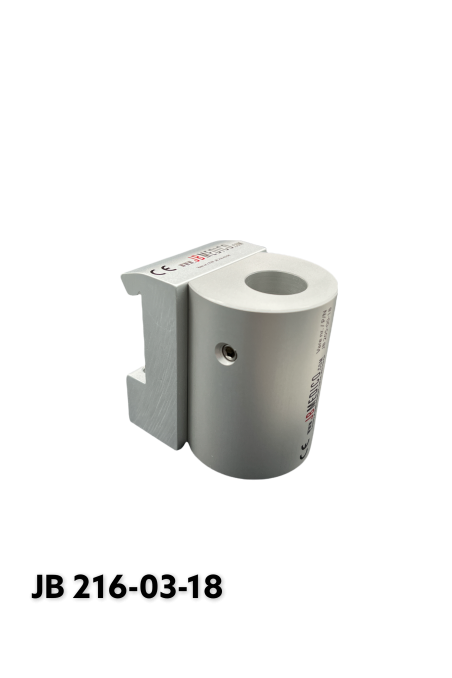 Slide clamp, half model, locked using two socket screws with fixing device, Ø18 mm hole. JB 216-03-18 by JB Medico