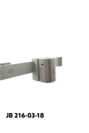 Slide clamp, half model, locked using two socket screws with fixing device, Ø18 mm hole. JB 216-03-18 by JB Medico