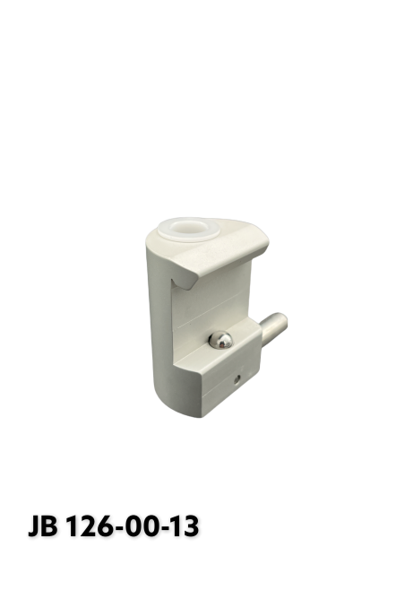 Kulisseklo, smal model, med kuglelås og Ø18 mm. hul, Ø13 mm. plastbøsning. JB 126-00-13 af JB Medico