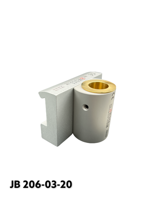 Kulisseklo, bred model, låses med 2 pinolskruer, adapterbeslag, messingbøsning & 20 mm. hul, JB 206-03-20 Af JB Medico