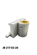 Slide clamp, a wide model with a one-ball clasp with Fixing device and brass bush, Ø20 mm hole. JB 217-03-20