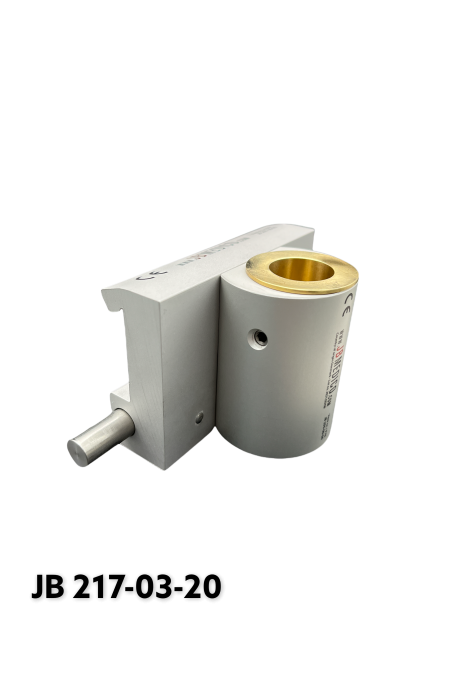 Slide clamp, a wide model with a one-ball clasp with Fixing device and brass bush, Ø20 mm hole. JB 217-03-20