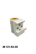Slide clamp half model, locked with one ball clasp with fixing device and brass bush Ø20 mm hole. JB 121-03-20 by JB Medico