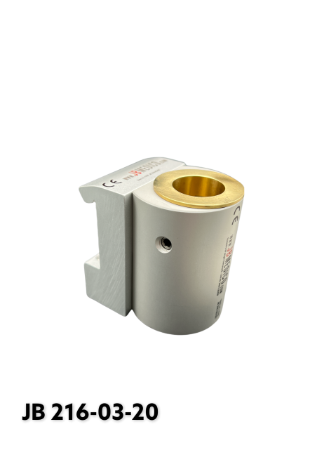 Kulisseklo, smal model, låses med 2 pinolskruer, adapterbeslag messingbøsning & Ø20 mm. hul, JB 216-03-20 af JB Medico