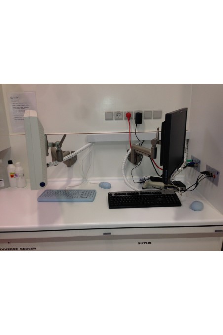 Manuel extension monitor arm, stainless steel, JB 22-00-00, by  JB Medico