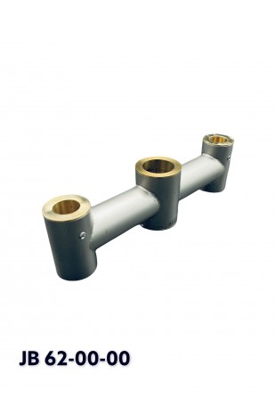 Clamping bracket, double for Ø20x30x20 mm pipe for mounting IT equipment, JB 62-00-00, by JB Medico