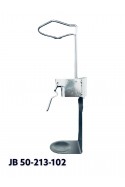 Dispensador de acero con brazo de 6 cm para frascos de 1 litro con bandeja antigoteo, JB 50-213-102 por JB Medico
