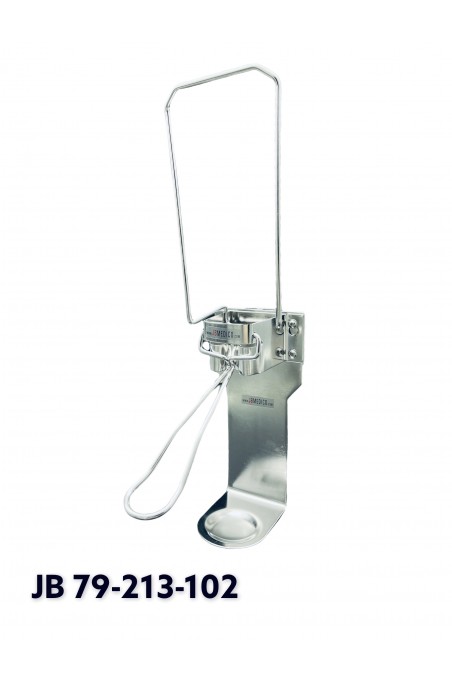 Dispensador de acero con brazo de 14 cm para bolsas de 1 litro con bandeja antigoteo. JB 79-213-102 por JB Medico