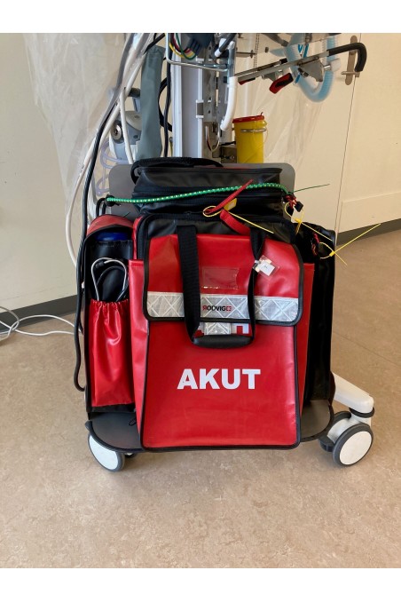 Emergency bag holder in stainless steel 304, Glass-blown & sling-cleaned, JB 430-502-552 by JB Medico