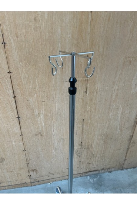 IV Pole Small, "One Hand" telescopic solution, four hooks, JB 306-2-317-190 by JB-Medico