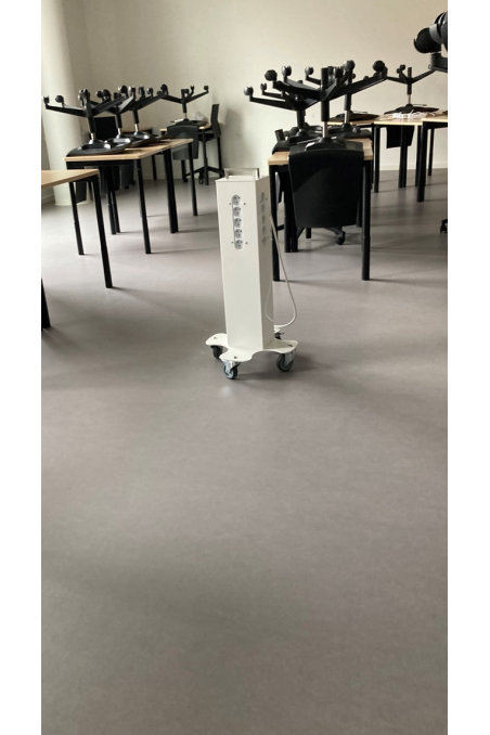 School Stands, with wheels, White. JB 680-400-15 by JB Medico