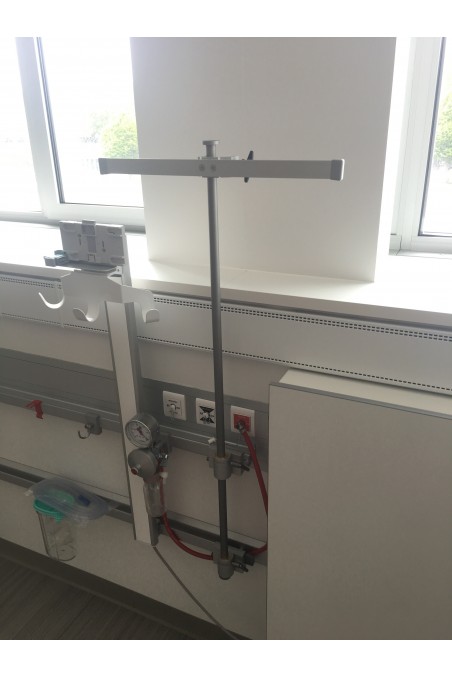 Columna en acero inoxidable Ø20 x 500 mm, JB 29-05-00 por JB Medico