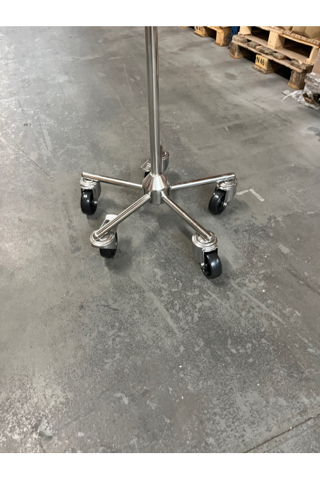 Alpha Inox – Rueda giratoria sin freno, goma resistente al calor, Ø100 mm, 8470BOG100P30-13 by JB Medico