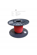 Pull cord, call cord, plastic spool 100 meters, red in LDPE plastic, JB IP 100-RED, by JB Medico