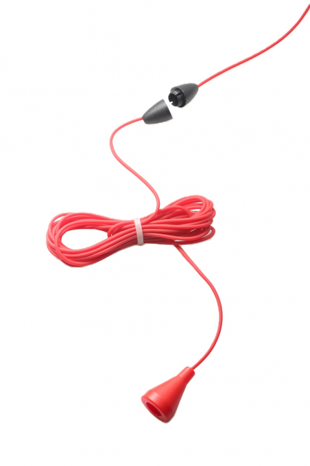 Alarm Pull cord, call cord, bell cord, plastic spool 3,000 meters, red in LDPE plastic, JB IP 3000-RED, by JB Medico