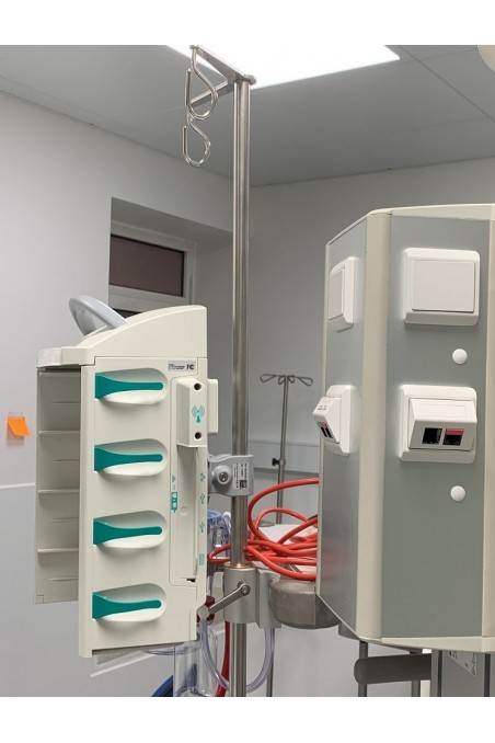 Teleskopstang, 940X25mm. kulisseskinne rørmonteret, rustfri stål (AISI 304), JB 190-25-940 af JB Medico